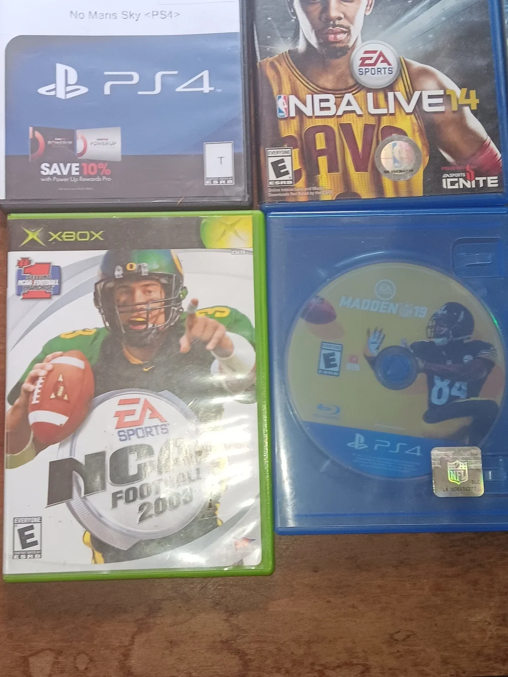 Sony 4 Blue Game Case Bundle - Assorted EA Sports Titles